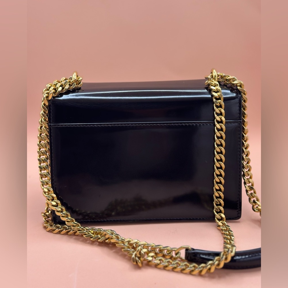 Black Sunset Patent Leather Shoulder Bag Saint Laurent - Picture 6 of 9